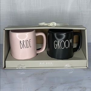 Rae Dunn Bride and Groom Mugs